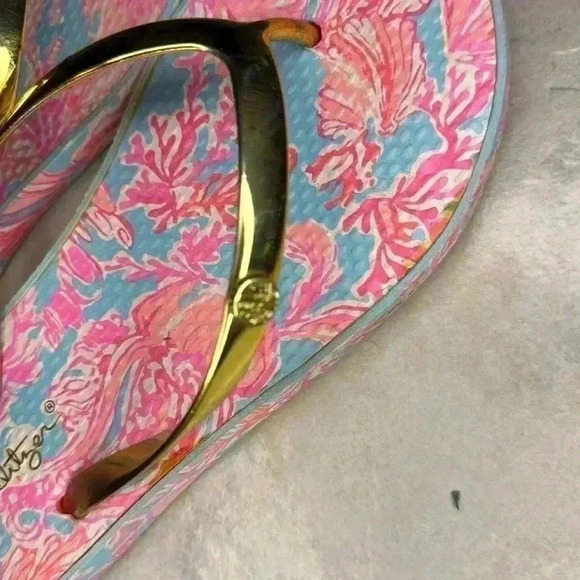 Lilly Pulitzer thing sandals size 5/6 - Picture 5 of 7